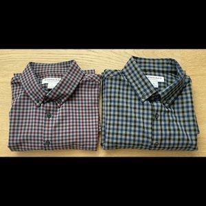 Mizzen & Main Flannel Lot of 2 L Trim